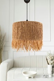 Opviq Candelabro de Roble YL657 con Tapa de Yute